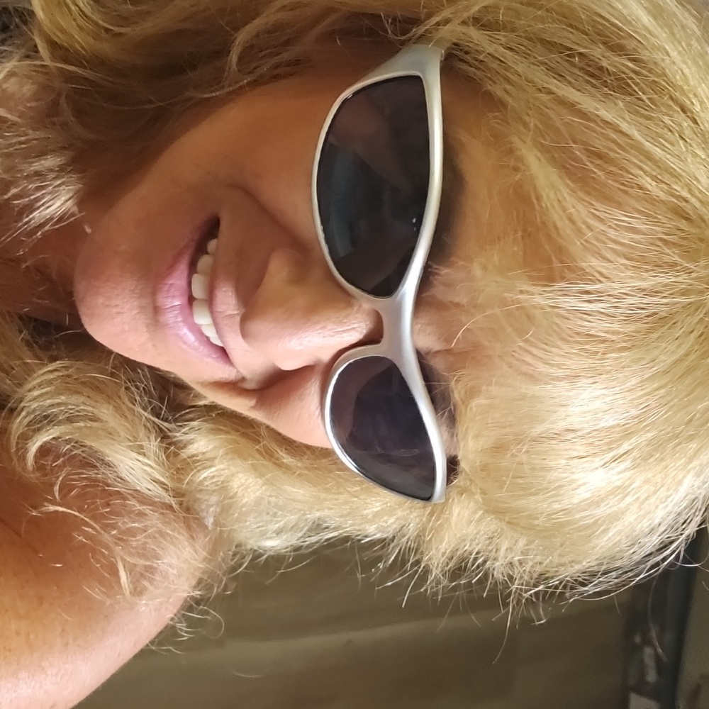 Stylish Silver Sunglasses Womens Like New
